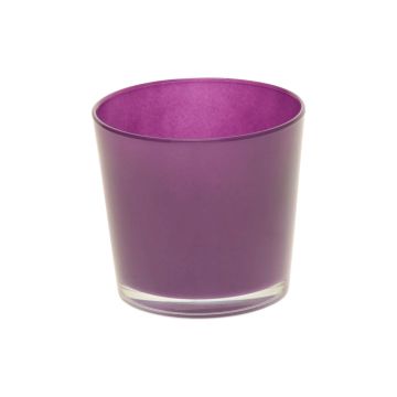 Maceta de cristal ALENA, morado oscuro, 12,5cm, Ø13,3cm Maceta de cristal ALENA, morado oscuro, 12,5cm, Ø13,3cm