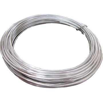 Alambre de aluminio TANEA, lacado en plata, 12 m, Ø 2 mm
