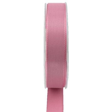 Cinta decorativa de poliéster WIARA, rosa viejo, 50 m, 25 mm