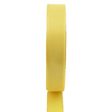 Cinta decorativa de poliéster WIARA, amarilla, 50 m, 25 mm