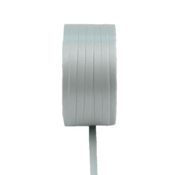 Cinta doble de raso Vipke, gris claro, 50 m, 6 mm