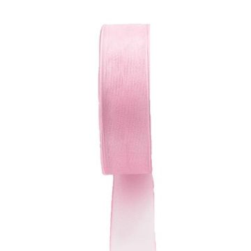 Cinta de organza OSNA, rosa, 25m, 25mm