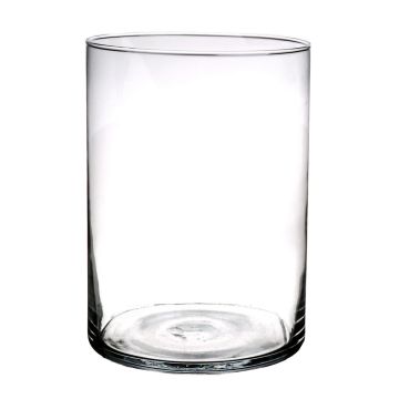 Florero SANYA AIR, vidrio, cilindro, transparente, 25cm, &Oslash;18cm