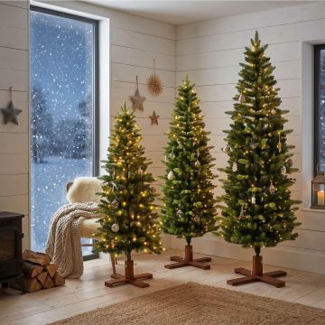 Árbol de Navidad artificial estrecho OULU SPEED, con LED, 150cm, Ø60cm Árbol de Navidad artificial estrecho OULU SPEED, con LED, 150cm, Ø60cm