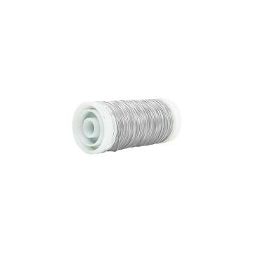 Alambre para atar TRINE, galvanizado, plateado, 100 g, 120 m, Ø 0,35 mm