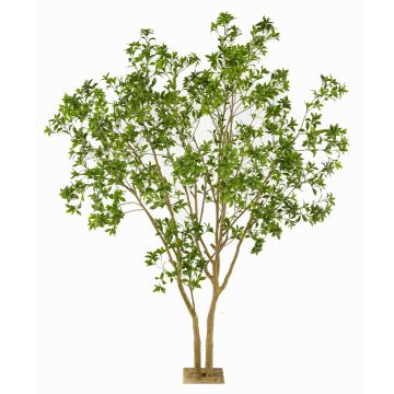 Árbol artificial laurel RAXELI sobre placa, troncos artificiales, verde, 285 cm