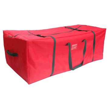 Bolsa cuadrada para árbol de Navidad RYUKEN con asas, roja, 137x47x63cm