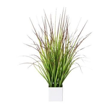 Hierba japonesa artificial SANZA en maceta decorativa, verde-roja, 75 cm