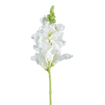 Flor artificial boca de dragón SIRKALE, blanca, 40 cm