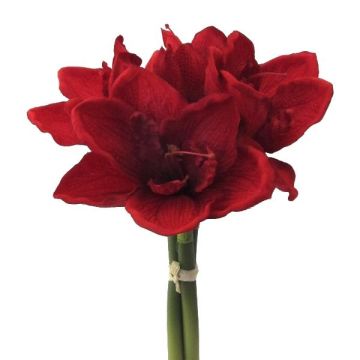 Ramo de flores artificiales de amarilis LOMIRE, rojo, 30cm Ramo de flores artificiales de amarilis LOMIRE, rojo, 30cm
