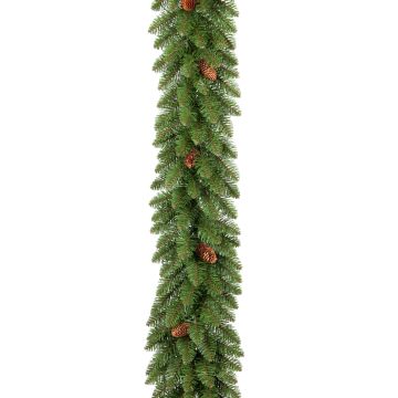 Guirnalda de abeto artificial HEINOLA con piñas, verde, 270 cm, Ø 30 cm