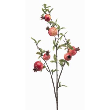 Rama artificial de granada GRONEL con frutos, roja, 80 cm