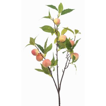 Rama artificial de melocotonero BLORIX con frutos, melocotón, 85 cm