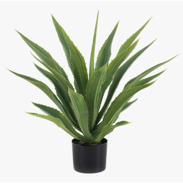 Agave americana artificial ZURNAL en maceta decorativa, crossdoor, verde, 70 cm