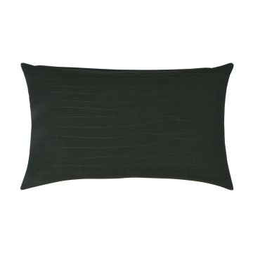 Cojín decorativo para sofá SILENA, verde caqui, costuras decorativas, 50 x 30 cm