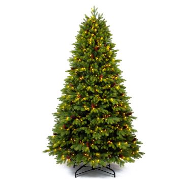 Árbol de Navidad artificial SKIEN SPEED con piñas, LED, 195 cm, Ø 120 cm Árbol de Navidad artificial SKIEN SPEED con piñas, LED, 195 cm, Ø 120 cm