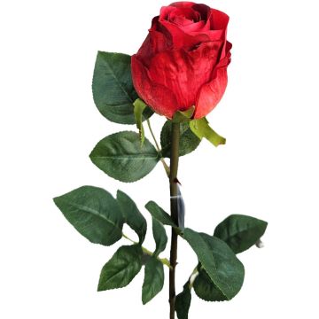 Rosa artificial SUNJIK, rojo, 75 cm