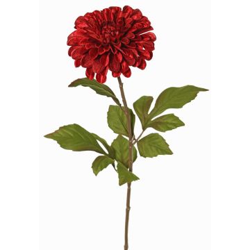 Dalia de terciopelo TINFAS, rojo oscuro, 60cm, Ø13cm Dalia de terciopelo TINFAS, rojo oscuro, 60cm, Ø13cm