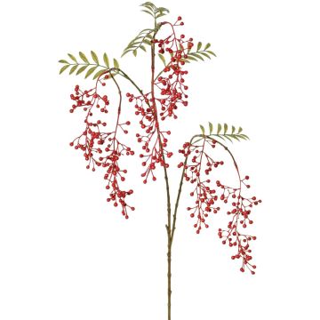 Rama de serbal artificial JANNAH con frutos, roja, 130 cm