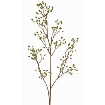 Rama decorativa de rosa silvestre HIKERNO con escaramujos, verde, 100cm Rama decorativa de rosa silvestre HIKERNO con escaramujos, verde, 100cm