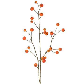 Rama artificial de manzano ornamental NONGIH con frutos, naranja, 90 cm