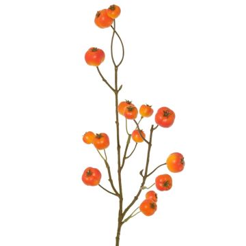 Rama artificial de manzano ornamental NONGIH con frutos, naranja, 60 cm