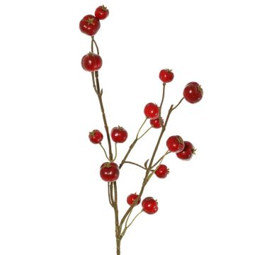 Rama artificial de manzano ornamental NONGIH con frutos, rojo oscuro, 60 cm