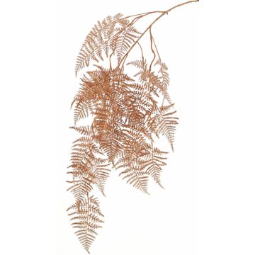 Rama decorativa de espárrago plumosus MELFHY, colgante, cobre metalizado, 130 cm