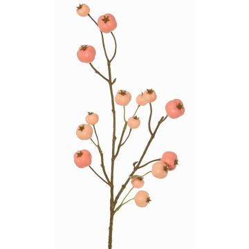 Rama artificial de manzano ornamental NONGIH con frutos, rosa claro, 60cm Rama artificial de manzano ornamental NONGIH con frutos, rosa claro, 60cm
