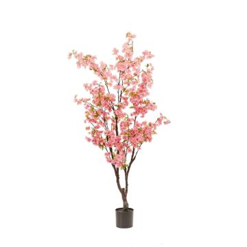 Árbol de cerezo artificial JANKFUN con flores, tronco artificial, rosa, 175 cm