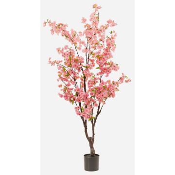 Árbol de cerezo artificial JANKFUN con flores, tronco artificial, rosa, 175 cm