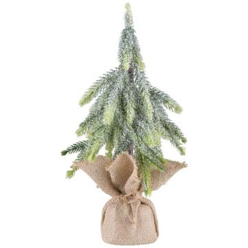 Árbol decorativo abeto URUM en saco de yute, congelado, 35 cm