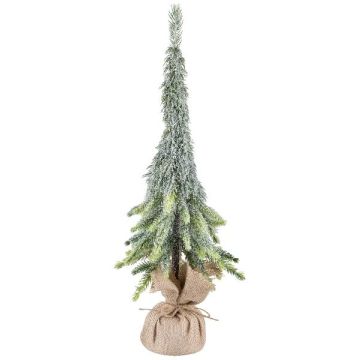 Árbol decorativo abeto URUM en saco de yute, congelado, 55 cm
