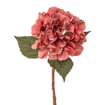 Flor artificial Hortensia TREASY, rosa viejo, 35 cm