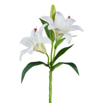 Rama artificial lirio tigre GRELFIN, blanca, 40 cm