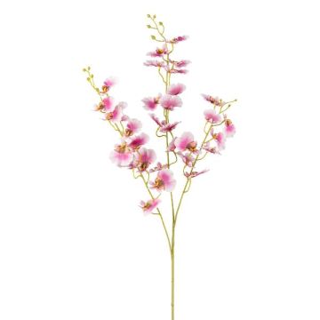 Rama de flores artificiales Oncidium SLINBER, rosa y blanco, 90 cm