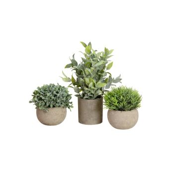 Arreglo artificial LAVADA de boj, hierba ornamental, espino cerval, maceta decorativa, verde, 12-25 cm Arreglo artificial LAVADA de boj, hierba ornamental, espino cerval, maceta decorativa, verde, 12-25 cm