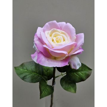 Rosa artificial WINAKAS, rosa crema, 40 cm