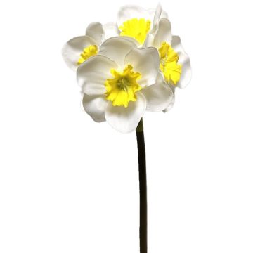 Narciso artificial SEPUNY, amarillo crema, 40 cm