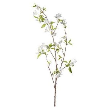 Rama artificial de flor de peral SLOFEN con flores, blanca, 115 cm Rama artificial de flor de peral SLOFEN con flores, blanca, 115 cm