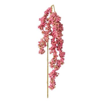 Rama artificial de saúco FAVLER, bayas, rosa, 75 cm