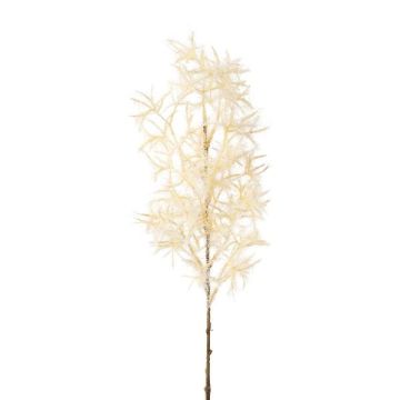 Rama artificial de cotinus SLANDE con flores, crema, 45 cm