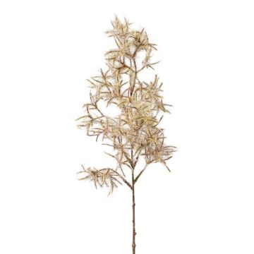 Rama artificial de cotinus SLANDE con flores, gris, 45 cm
