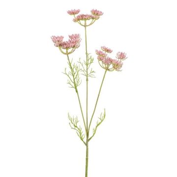 Rama artificial de zanahoria silvestre KRAHEN, rosa, 50 cm