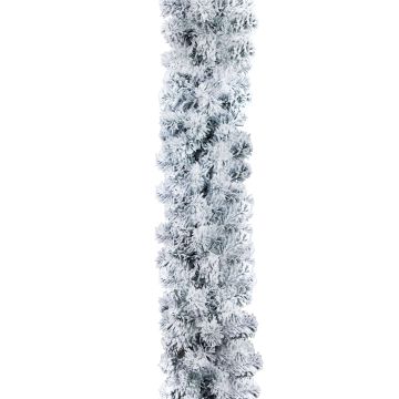 Guirnalda de abeto artificial LARVIK, con nieve, 270 cm, Ø 35 cm