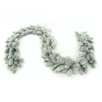 Guirnalda de abeto artificial SORTLAND, con nieve, 190 cm, Ø15 cm