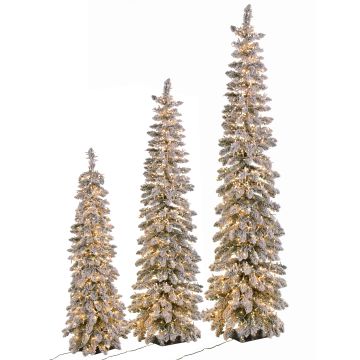Abeto artificial estrecho LEKNES, con nieve, LED, 180 cm, Ø 45 cm Abeto artificial estrecho LEKNES, con nieve, LED, 180 cm, Ø 45 cm