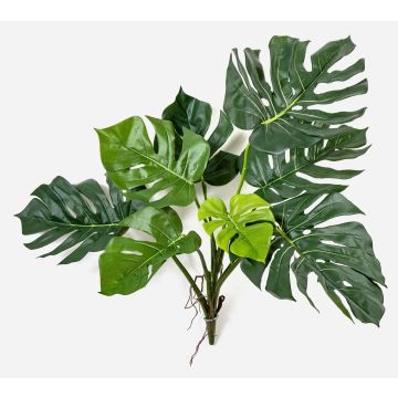 Filodendro artificial Monstera Deliciosa CYDEN, raíces, varilla, verde, 75 cm