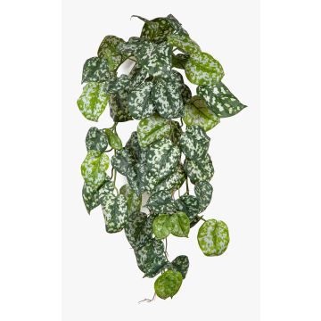 Planta colgante artificial de hiedra moteada RONELIO con varilla, difícilmente inflamable, verde y blanco, 70 cm