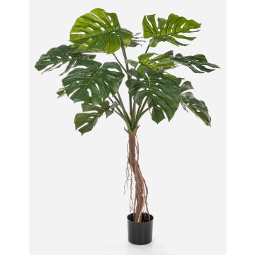 Planta artificial Filodendro Monstera Deliciosa IDALINA, raíces, 130 cm